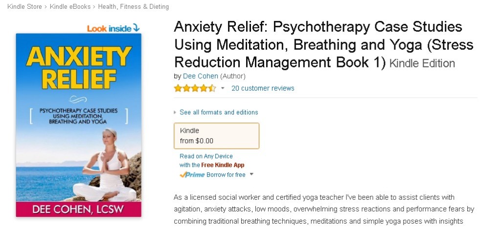 FREE eBook at Amazon Anxiety Relief Psychotherapy Case Studies Using Meditation, Breathing and Yoga (2)