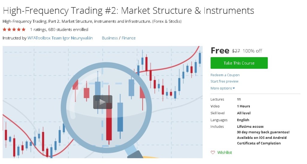 Free Udemy Course on High-Frequency Trading #2 Market Structure & Instruments