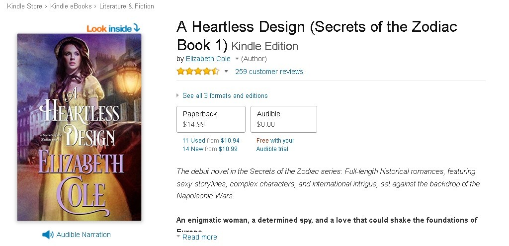 FREE A Heartless Design (Secrets of the Zodiac Book 1) Kindle Edition