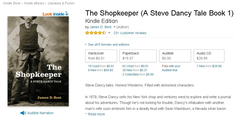 FREE The Shopkeeper (A Steve Dancy Tale Book 1) Kindle Edition