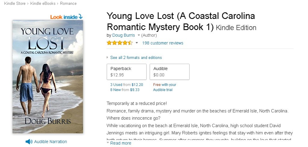 FREE Young Love Lost (A Coastal Carolina Romantic Mystery Book 1) Kindle Edition