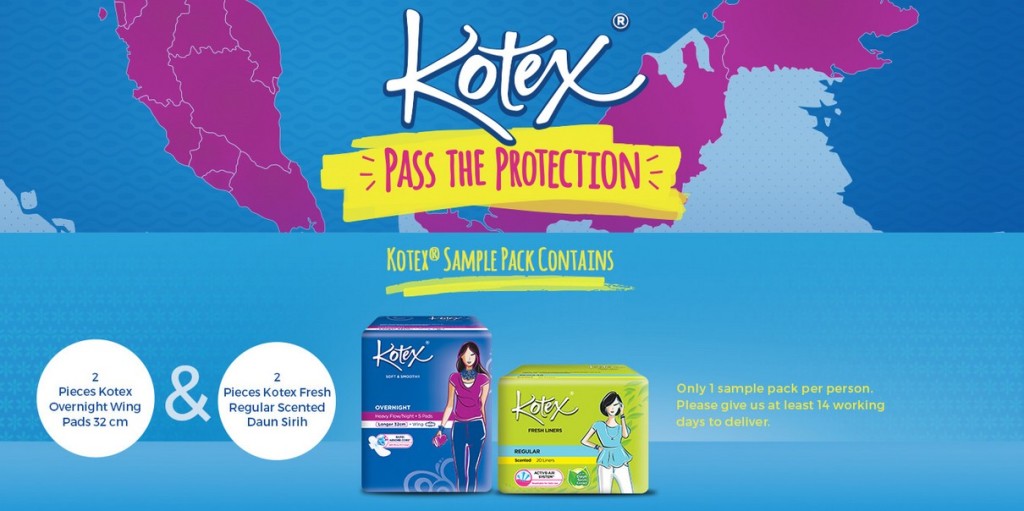 Free Sample Pack at Kotex Malaysia