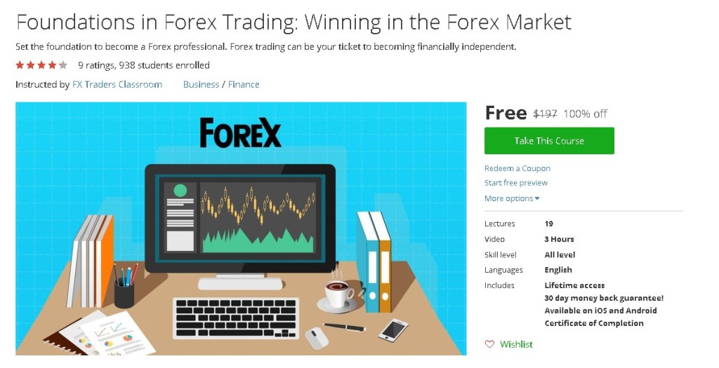 Free Udemy Course on Foundations in Forex Trading Winning in the Forex Market