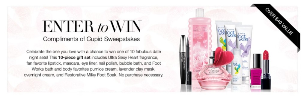 Enter to win AVON Compliments of CupidSweepstakes