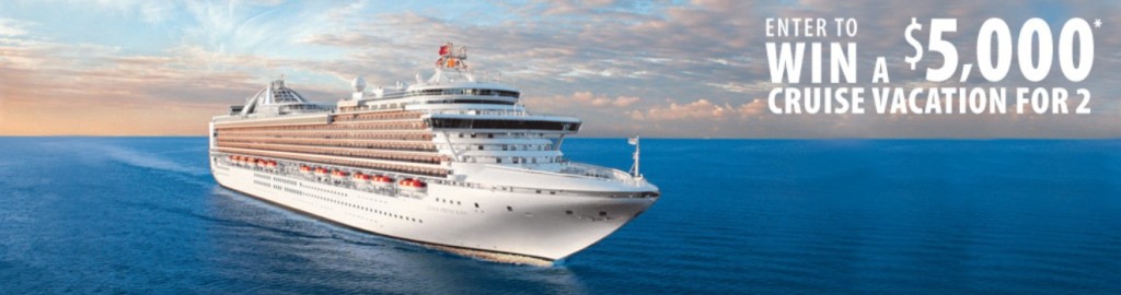 Enter to win a $5,000 cruise vacation for 2 at Cruise Ship Centers