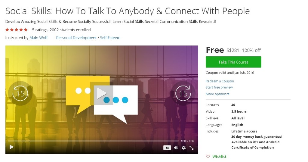 Free Udemy Course on Social Skills How To Talk To Anybody & Connect With People