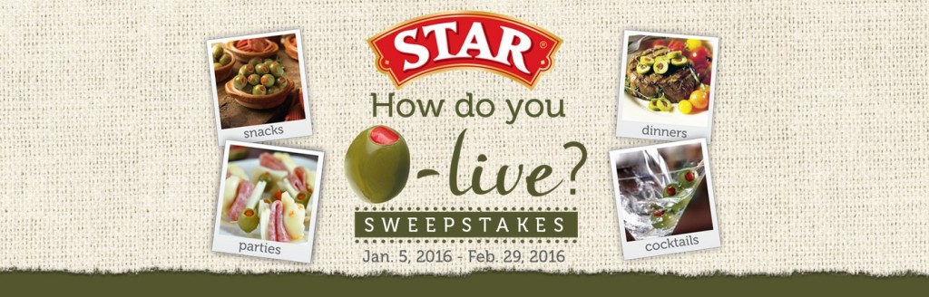 STAR  How do you O-live SWEEPSTAKES