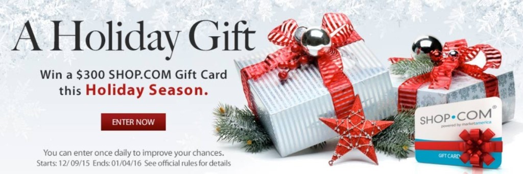 Win a $300 Shop.com gift card this Holiday Season