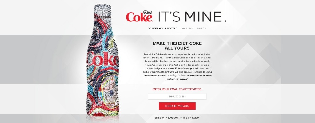 Diet Coke ® It's Mine Bottle Designer