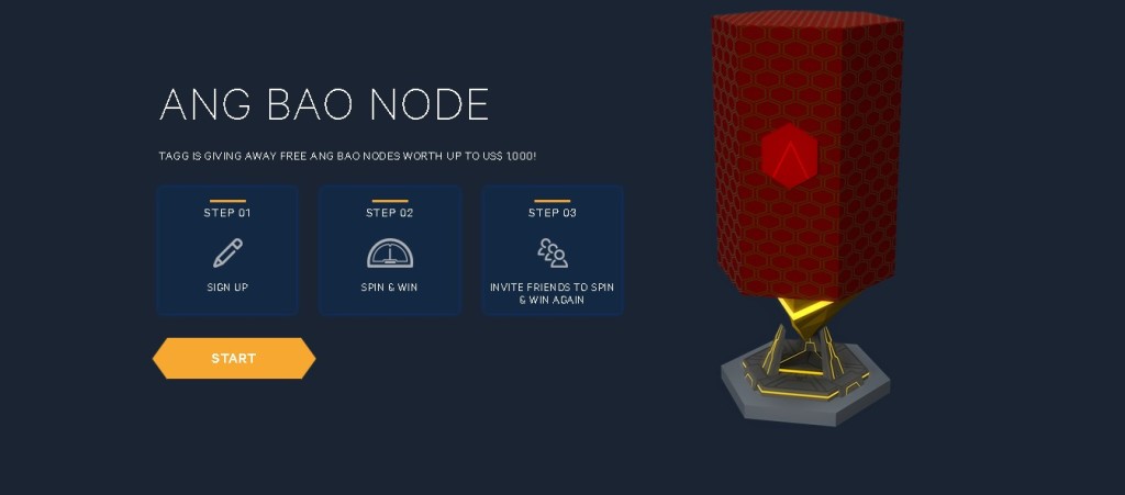 TAGG is giving away free Ang Bao Nodes worth up to US$ 1,000!