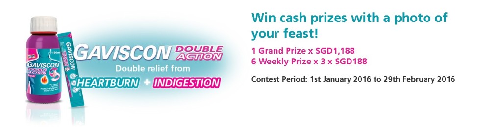 Win cash prizes with a photo of your feast at Gaviscon Double Action