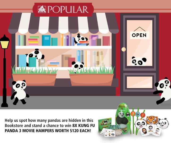 #Win a set of Kung-Fu Panda 3 movie premiums at Popular Book Company Pte Ltd