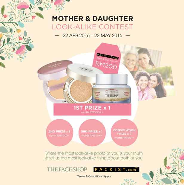 Stand a chance to win amazing prizes for you & your mum at THEFACESHOP Malaysia