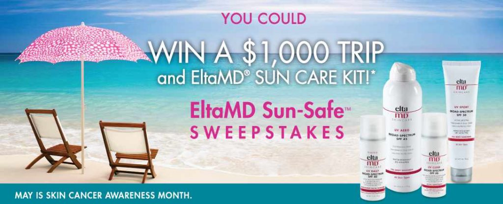 Sun-Safe Getaway and one Sun Care Kit – one winner for every day in May!