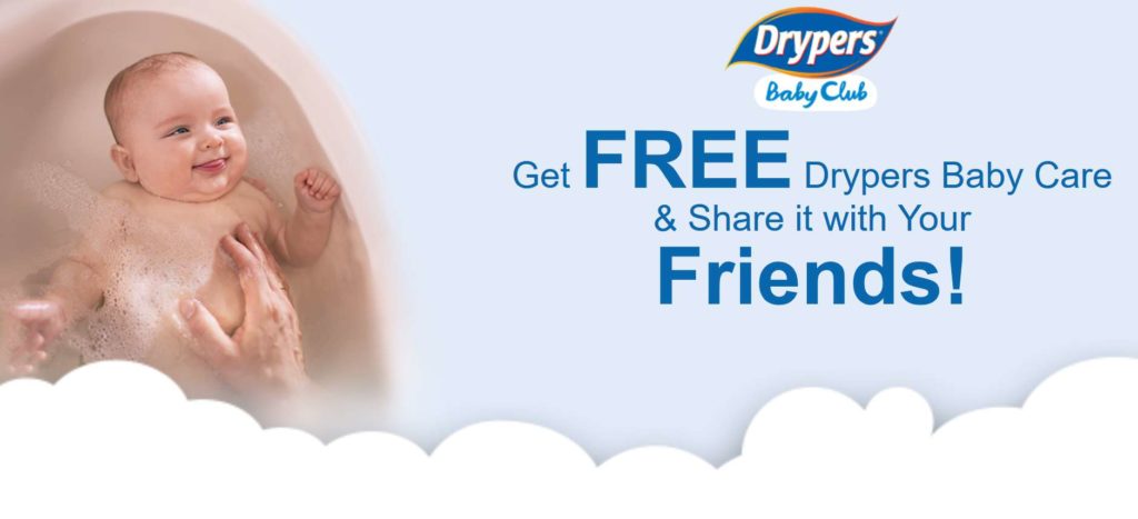 Register now and stand a chance to receive complimentary Drypers Baby Care sample kit