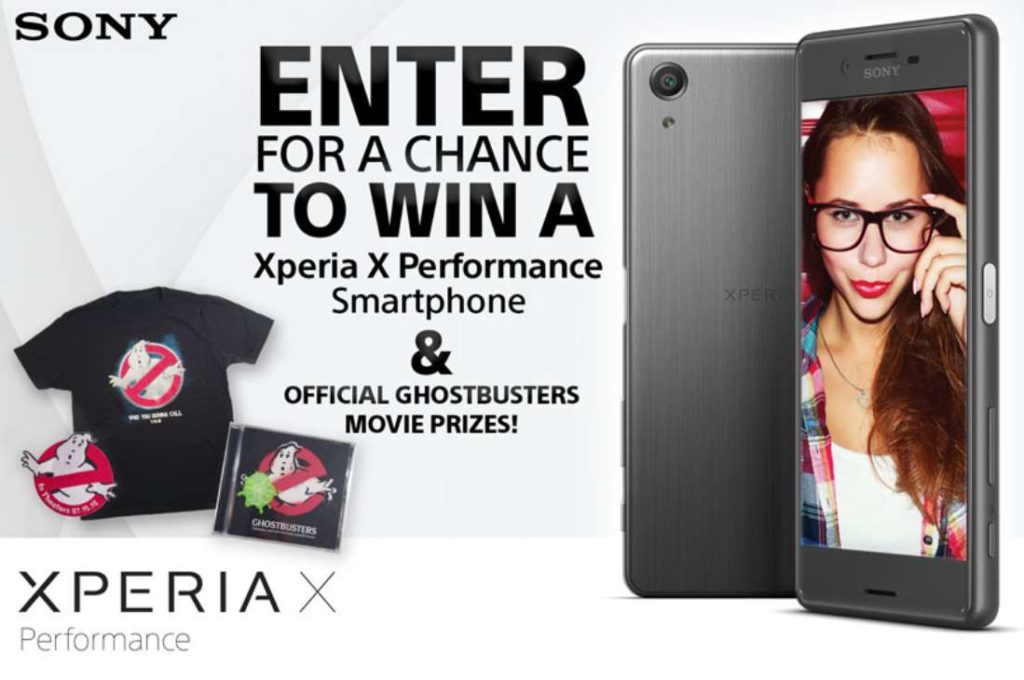 Sony Xperia Ghostbusters Sweepstakes