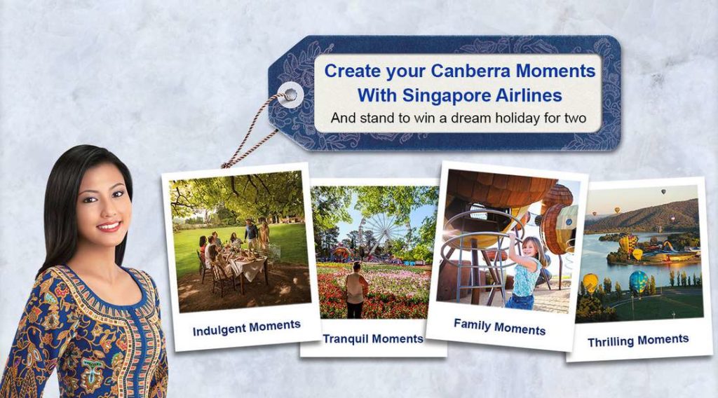 #WIN a dream holiday for two to Canberra at Singapore Airlines