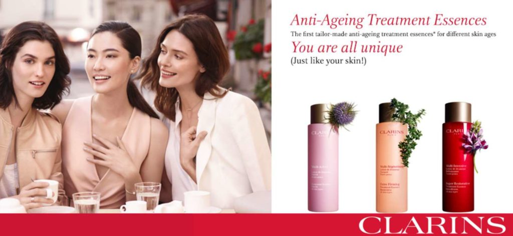 #FREE 3-pc Anti-Ageing Solution Samples for your skin age at Clarins counter