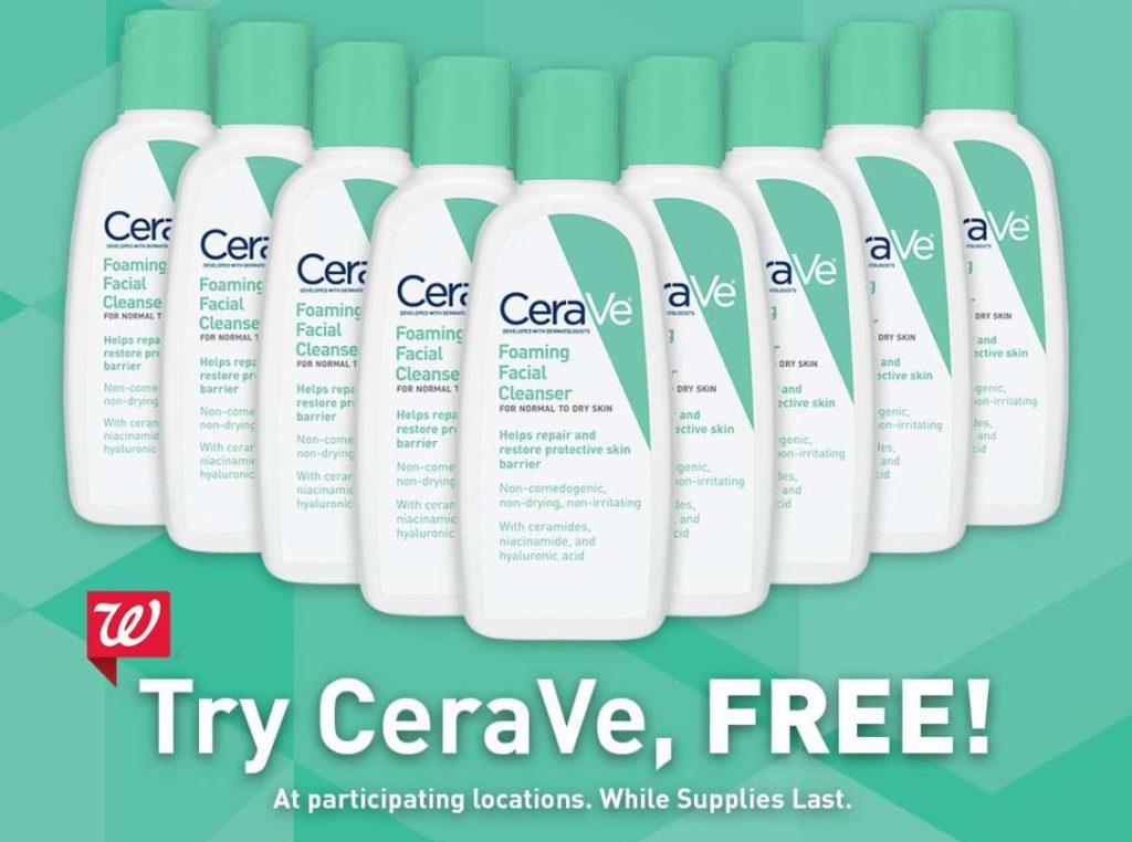 #FREE CeraVe® cleanser at Walgreens