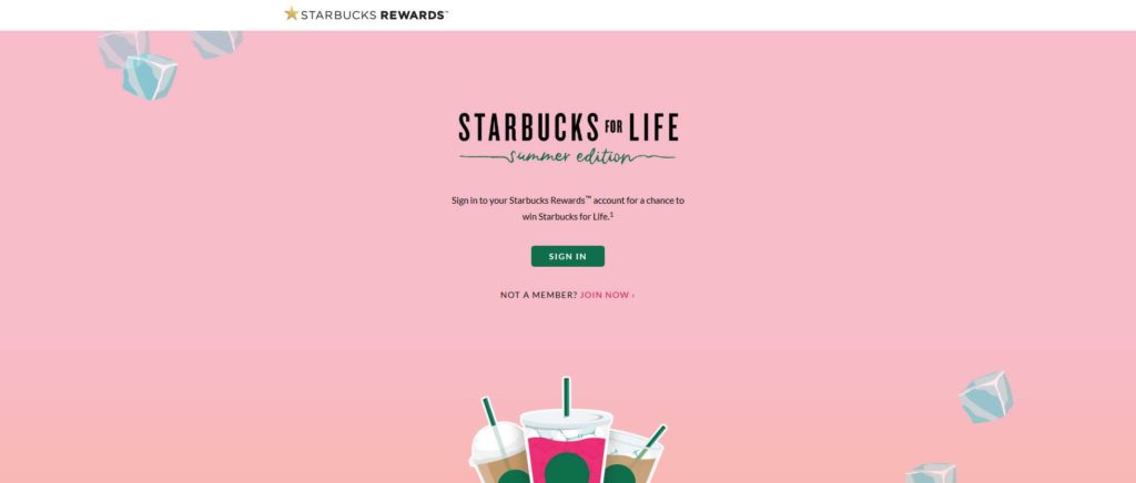 Starbucks for Life  Summer Edition