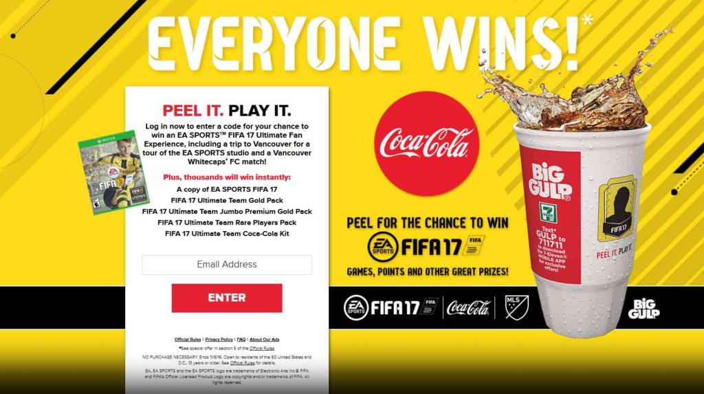 Coca-Cola and 7-Eleven EA SPORTS™ Instant Win