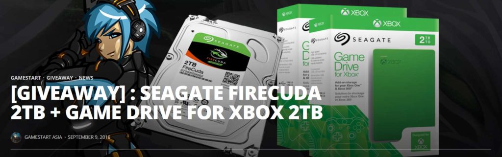 Seagate Firecuda 2TB + Game Drive for Xbox 2TB Giveaway