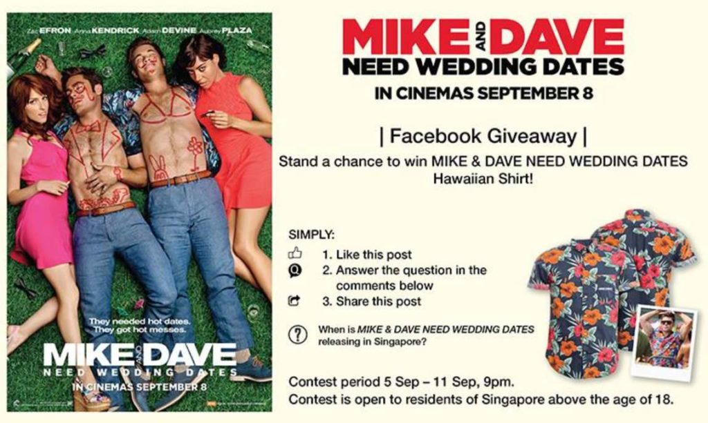 #Win MIKE AND DAVE NEED WEDDING DATES Hawaiian shirt